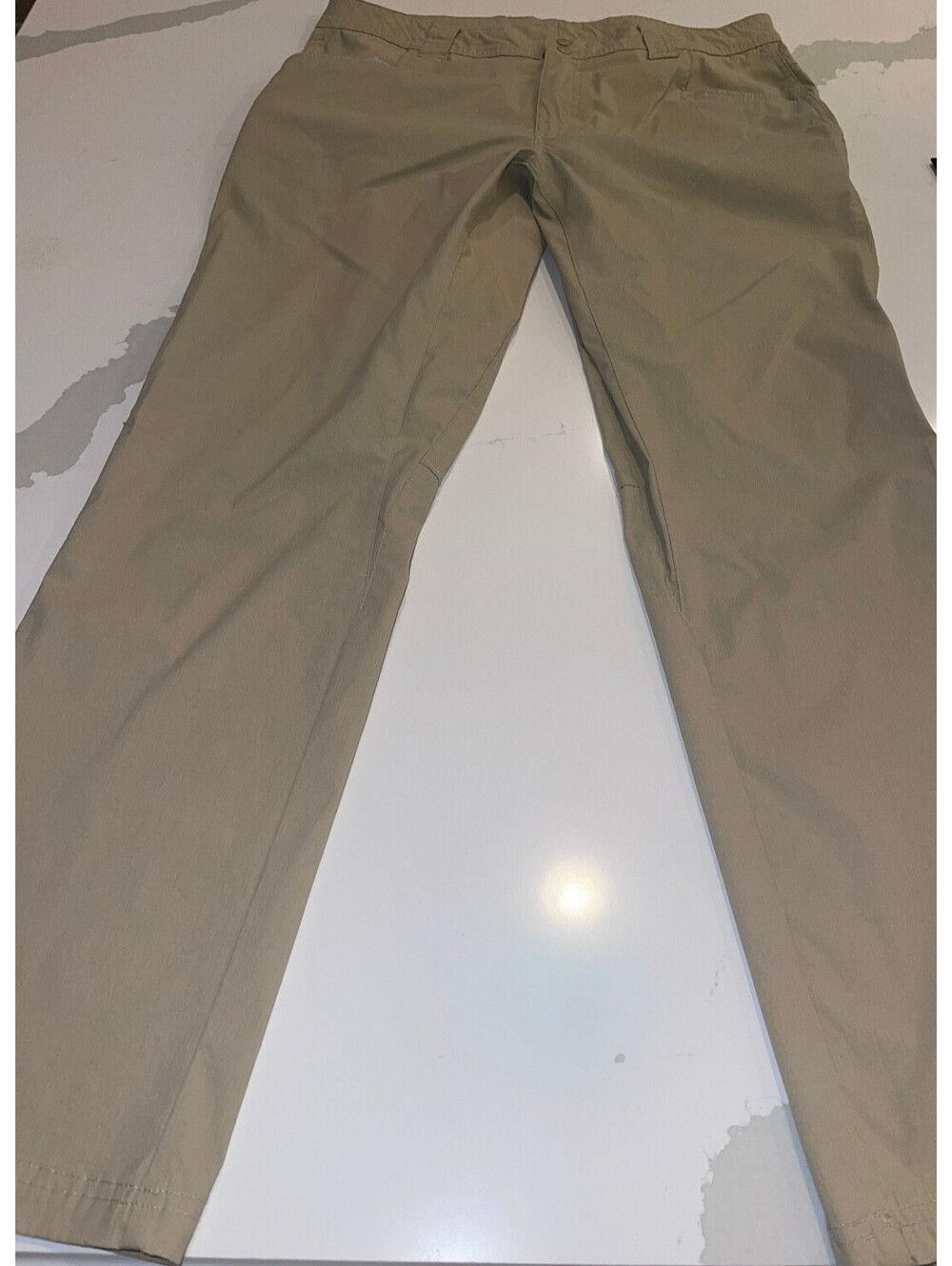 DESIGNER COLUMBIA SPORTWEAR COMPANY PFG TAN STRETCH WAIST PANTS SIZE 34x32